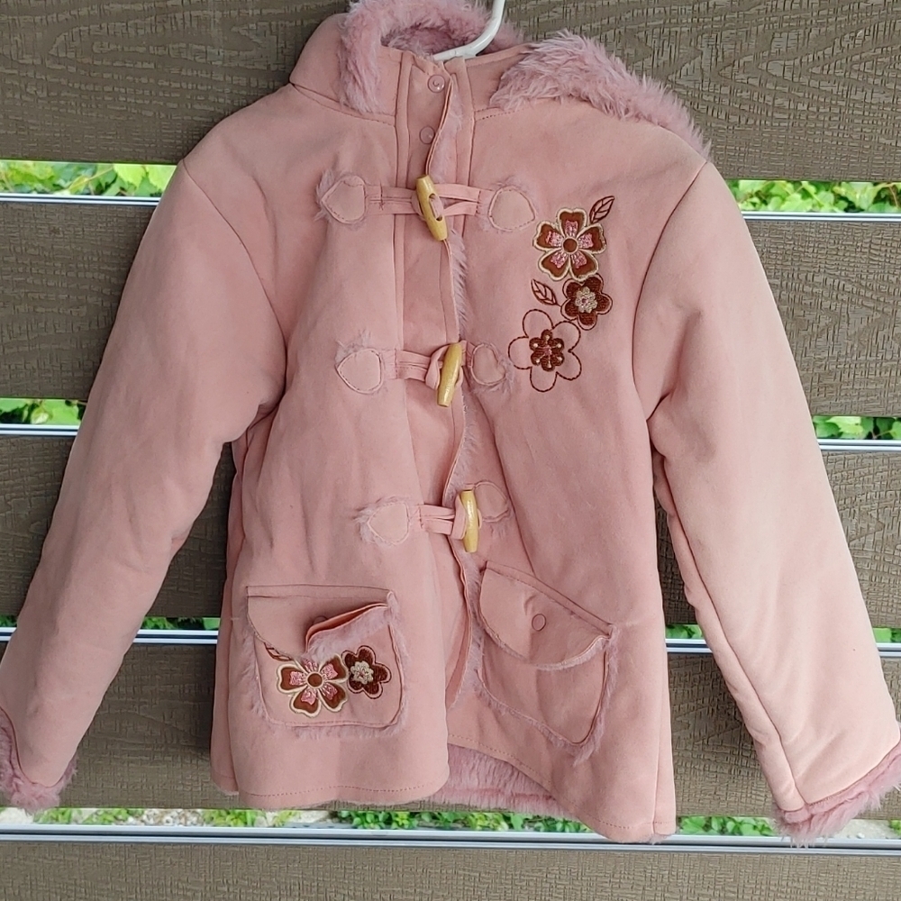 Girls winter jacket Coat pink size 6X